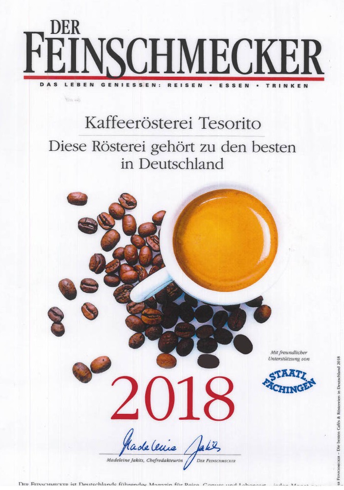 der Feinschmecker - beste Röstereien 2018
